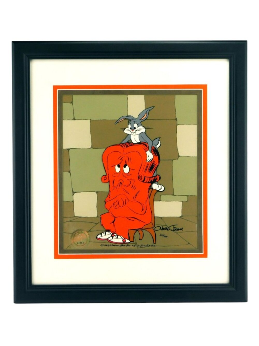 BUGS BUNNY GOSSAMER Chuck Jones Signed Cel Limited Edition Art Cell Haredresser